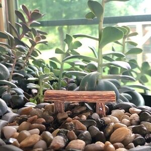 Mini decorative resin bench